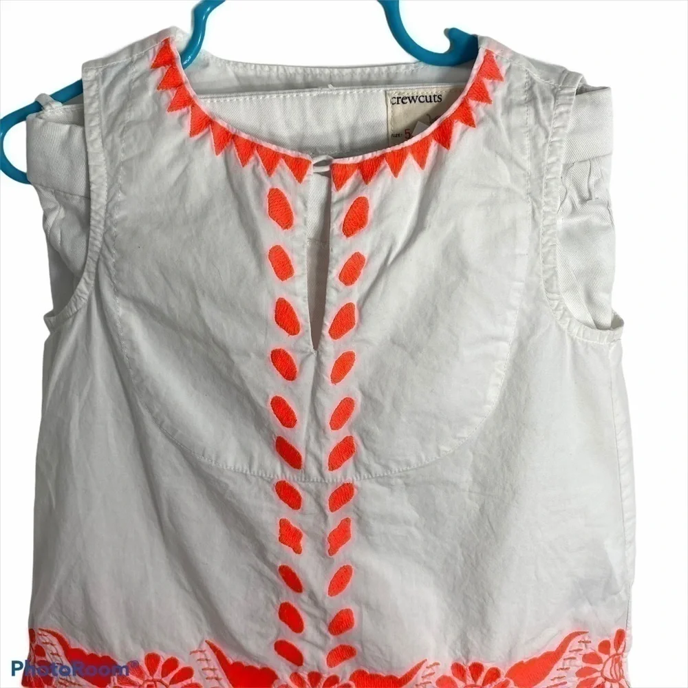Crewcuts Tunic Outfit Girls Sz 5 Toddler White